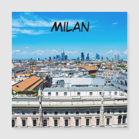 ミラノのスカイライン磁石 (正面)