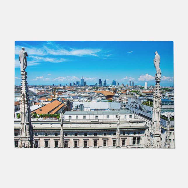 ミラノのスカイライン ドアマット (正面)