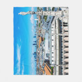 ミラノのスカイライン フリースブランケット (正面)