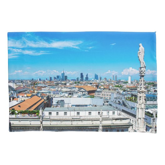 ミラノのスカイライン 枕カバー (正面)