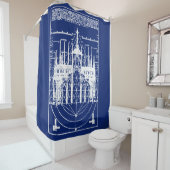 ミラノのビトルビアン大聖堂1521 シャワーカーテン (インサイチュ)