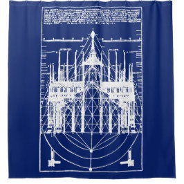 ミラノのビトルビアン大聖堂1521 シャワーカーテン