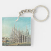 ミラノのピアッツァデルドゥオモbyカルロボッソリ キーホルダー (裏面)