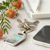 ミラノのピアッツァデルドゥオモbyカルロボッソリ キーホルダー (側面)