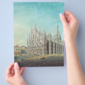 ミラノのピアッツァデルドゥオモbyカルロボッソリ チラシ (手)