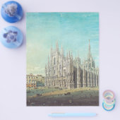 ミラノのピアッツァデルドゥオモbyカルロボッソリ チラシ (シングル)