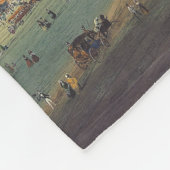 ミラノのピアッツァデルドゥオモbyカルロボッソリ フリースブランケット (角)