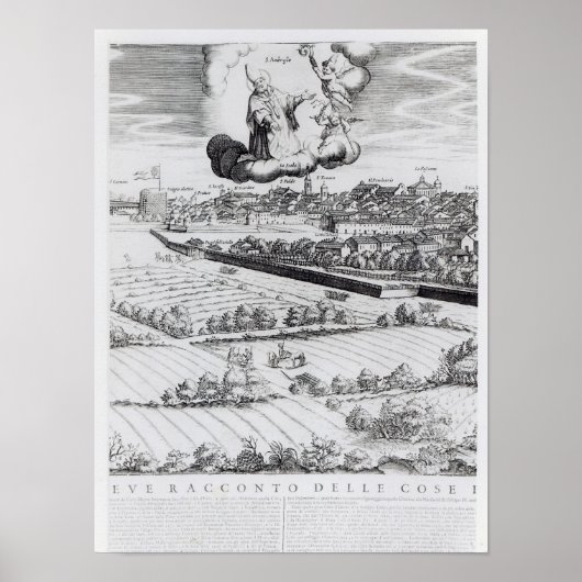 ミラノの地図の一部分, 1640 ポスター (正面)