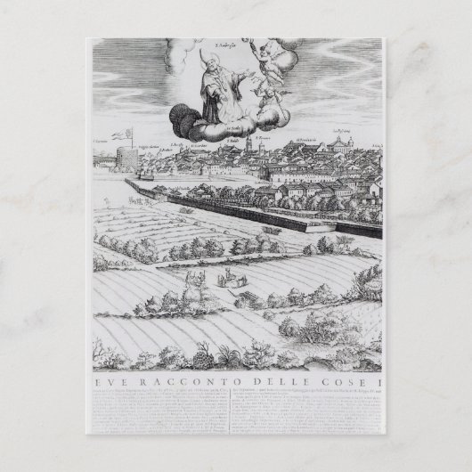 ミラノの地図の一部分, 1640 ポストカード (正面)