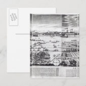 ミラノの地図の一部分， 1640 ポストカード (正面/裏面)