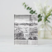 ミラノの地図の一部分， 1640 ポストカード (スタンド正面)