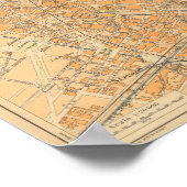 ミラノの地図 – イタリア，ミラノの地図 ポスター (角)