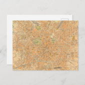 ミラノの地図 – イタリア，ミラノの地図 ポストカード (正面/裏面)