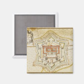 ミラノの城塞の計画 マグネット (正面/裏面)