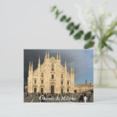 ミラノの大聖堂 ミラノ イタリア 聖なる大聖堂 ポストカード (スタンド正面)