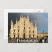 ミラノの大聖堂 ミラノ イタリア 聖なる大聖堂 ポストカード (正面/裏面)