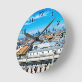 ミラノの天窓 ラウンド壁時計 (傾斜)