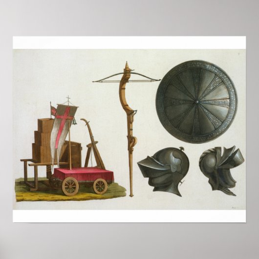 ミラノの戦車、クロスボウとアーマー、プレート17 fr ポスター (正面)