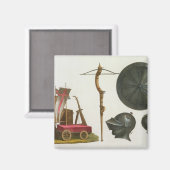 ミラノの戦車、クロスボウとアーマー、プレート17 fr マグネット (正面/裏面)