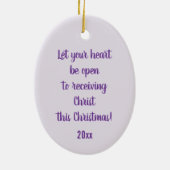 ミラノの聖アンブローズ (フレームレス) オーバル セラミック セラミックオーナメント (裏面)