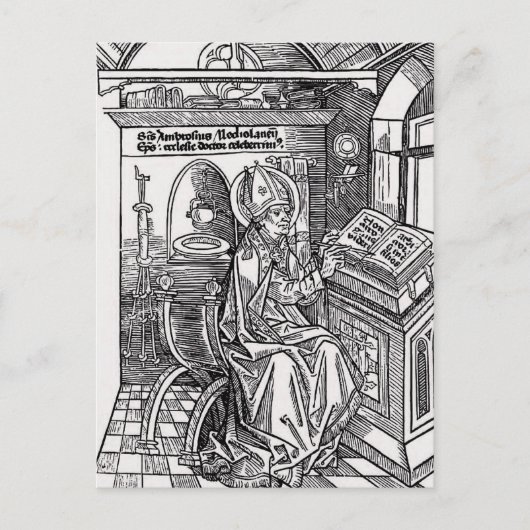 ミラノの聖アンブローズ ポストカード (正面)