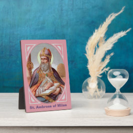 ミラノの聖アンブローズ(BEN 001) 5"x7" フォトプラーク