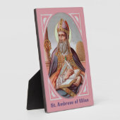 ミラノの聖アンブローズ(BEN 001) 5"x7" フォトプラーク (側面)