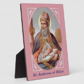 ミラノの聖アンブローズ(BEN 001) 8"x10" フォトプラーク (側面)