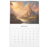 ミラノの街、デジタルファンタジー、 カレンダー (3月 2027)