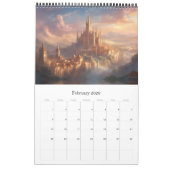 ミラノの街、デジタルファンタジー、 カレンダー (2月 2026)