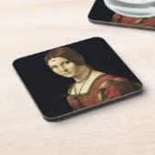 ミラノの裁判所からの女性のポートレート コースター (左側)