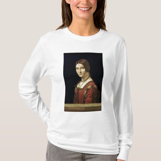 ミラノの裁判所からの女性のポートレート Tシャツ (正面)