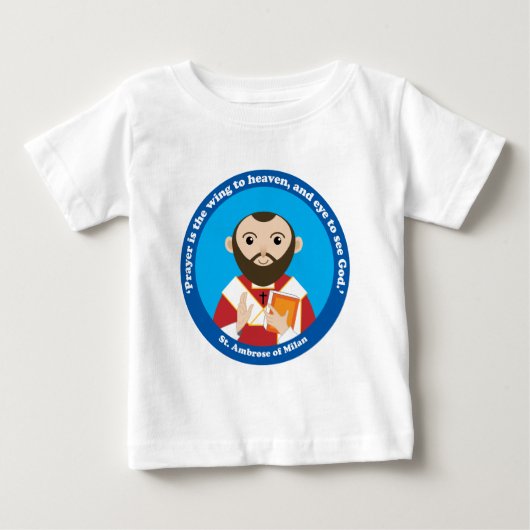ミラノのSt Ambrose ベビーTシャツ (正面)
