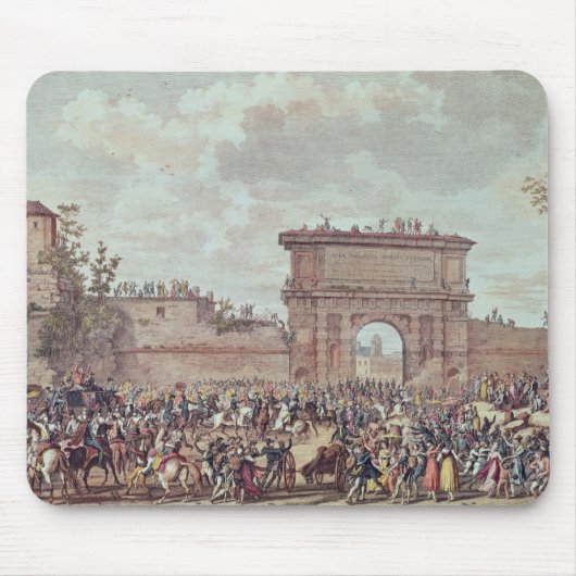 ミラノへのフランス人の記入項目 マウスパッド (正面)