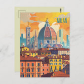 ミラノへの旅行 ポストカード (正面/裏面)