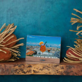 ミラノを望むテーブルの上にスピリッツのカクテル フォトプラーク (側面)