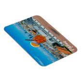 ミラノを望むテーブルの上にスピリッツのカクテル マグネット (右側)