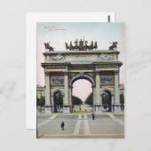 ミラノアルコデッラペースイタリアヴィンテージはがき ポストカード (正面/裏面)