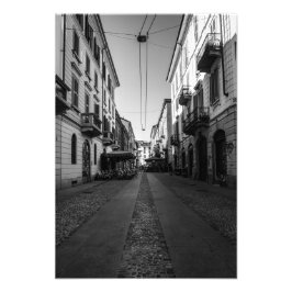 ミラノアーバンサンセットウォーク。 フォトプリント           