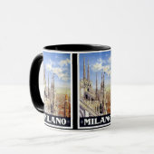 ミラノイタリアのヴィンテージ旅行 マグカップ (正面左)