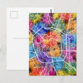 ミラノイタリアの地図 ポストカード (正面/裏面)