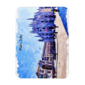 ミラノイタリアカテドラルパノラマビュー マグネット (縦)