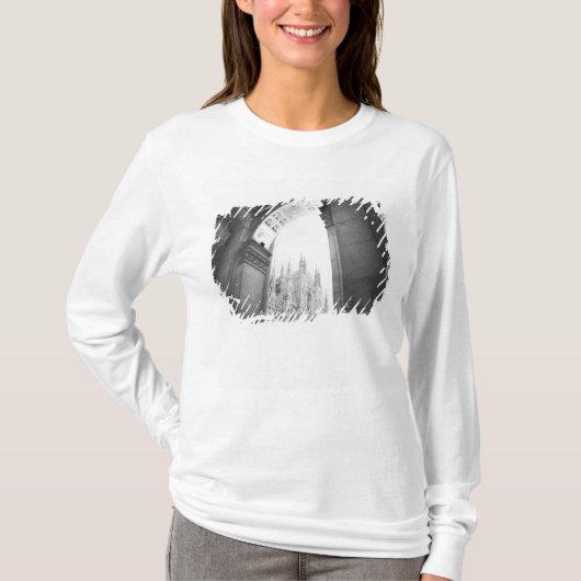 ミラノイタリアガレリアビューオブザドゥオモ Tシャツ (正面)