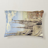 ミラノイタリアゴシック大聖堂ドゥオモヴィンテージトラベル アクセントクッション (裏面)