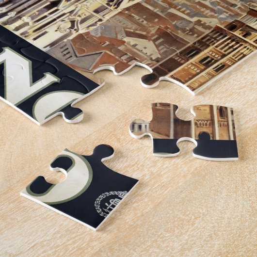 ミラノイタリアゴシック大聖堂ドゥオモヴィンテージトラベル ジグソーパズル (側面)