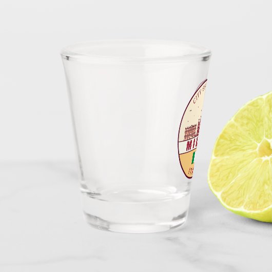 ミラノイタリアシティスカイラインエンブレム ショットグラス (左)