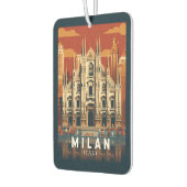 ミラノイタリアドゥオモディミラノトラベルアートヴィンテージ カーエアーフレッシュナー (左)