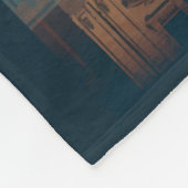 ミラノイタリアドゥオモディミラノトラベルアートヴィンテージ フリースブランケット (角)