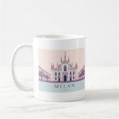 ミラノイタリアドゥオモディミラノパステルトラベル コーヒーマグカップ (左)