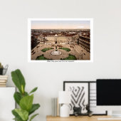 ミラノイタリアパノラマズ19世紀プリント ポスター (ホームオフィス)